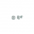 Diamond square earrings