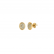 Picture of Diamond oval earrings