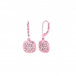 Diamond square earrings