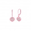 Diamond heart earrings