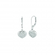Diamond heart earrings