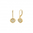 Diamond heart earrings