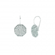 Diamond octagonal shape earrings