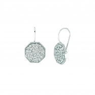 Picture of Diamond octagonal shape earrings