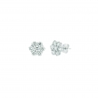 Diamond flower earrings