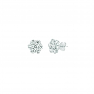 Picture of Diamond flower earrings