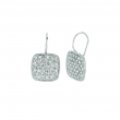 Diamond square shape earrings