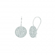 Diamond round earrings