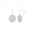 Diamond oval shape earrings