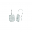 Diamond rectangular shape earrings