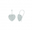 Diamond heart earrings