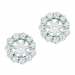 8mm diamond earring jackets