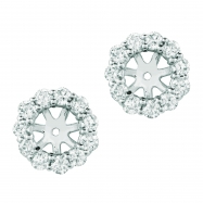 Picture of 8mm diamond earring jackets