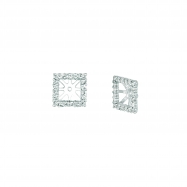 Picture of 8mm square diamond earring jackets