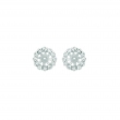 8MM Diamond jacket earrings 