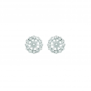 Picture of 8MM Diamond jacket earrings 