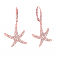 Picture of Diamond starfish earrings