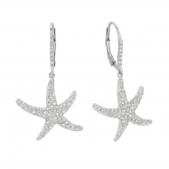 Picture of Diamond starfish earrings