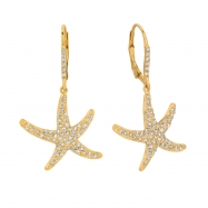 Picture of Diamond starfish earrings