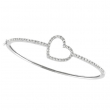 Diamond Heart Bangle 