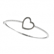 Picture of Champagne Diamond Heart Bangle 