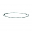 Diamond Bangle, 14K White Gold