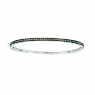 Picture of Champagne diamond milgrain bangle