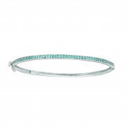 Picture of Champagne diamond milgrain bangle