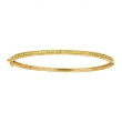 Yellow diamond milgrain bangle