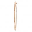 Pink gold diamond bangle