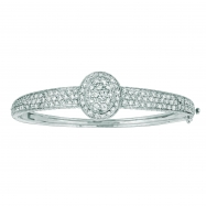 Picture of Diamond oval bangle