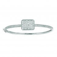 Picture of Diamond rectangular bangle
