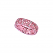 Picture of Diamond Eternity Band, 14K Pink Gold Ring