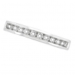 Diamond Channel Set Stack Ring, 14K White Gold