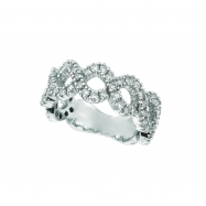 Picture of Diamond Swirl Ring, 14K White Gold