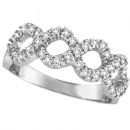 Picture of Diamond Swirl Ring White Gold