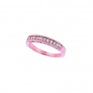 Picture of Diamond Stackable Ring, 14K Pink Gold Band