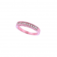 Picture of Diamond Stackable Ring, 14K Pink Gold Band