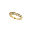 Diamond Stackable Ring, 14K Yellow Gold Band