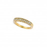 Picture of Diamond Stackable Ring, 14K Yellow Gold Band