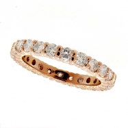 Picture of Pink gold eternity diamond ring