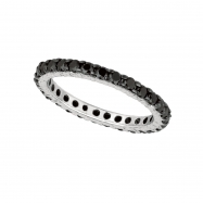 Picture of Black diamond eternity ring