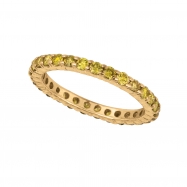 Picture of Yellow diamond eternity ring