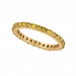 Yellow diamond eternity ring