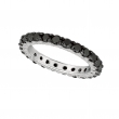 Black diamond eternity band