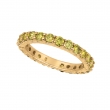 Yellow diamond eternity band
