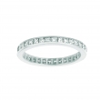 Princess cut eternity diamond ring
