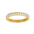 Princess cut eternity diamond ring