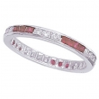 Ruby and Diamond Eternity Band