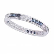 Picture of Sapphire and Diamond Eternity Band